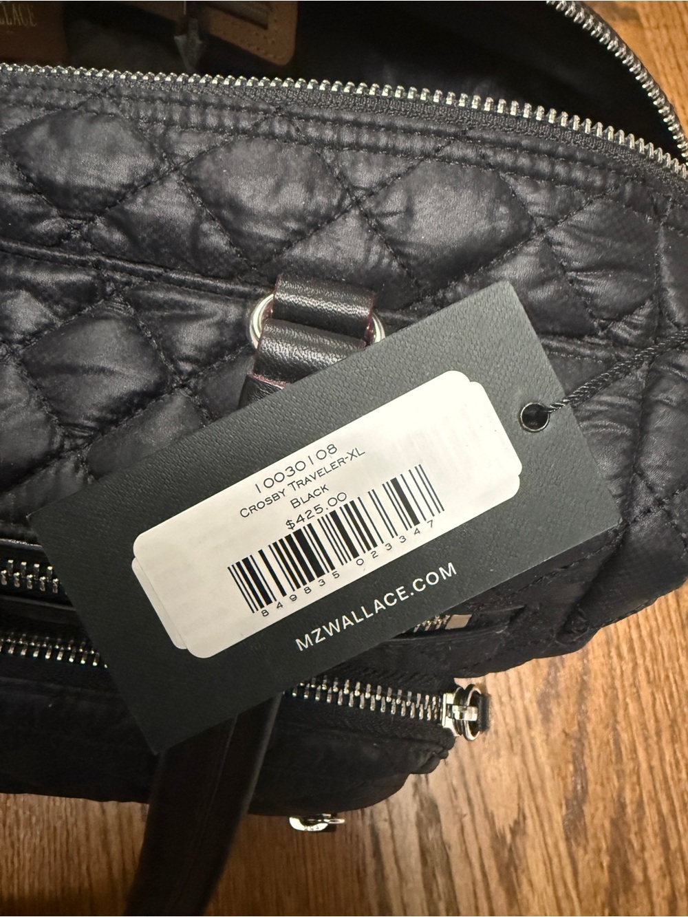 MZ Wallace Black Crosby Traveler Duffel - Picture 9 of 9